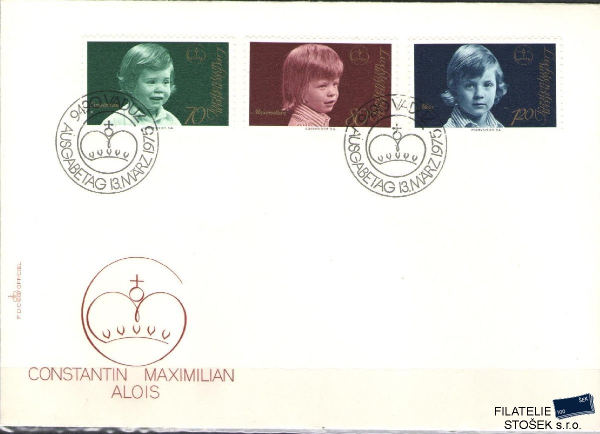 Liechtenstein celistvosti Mi 620-22 FDC