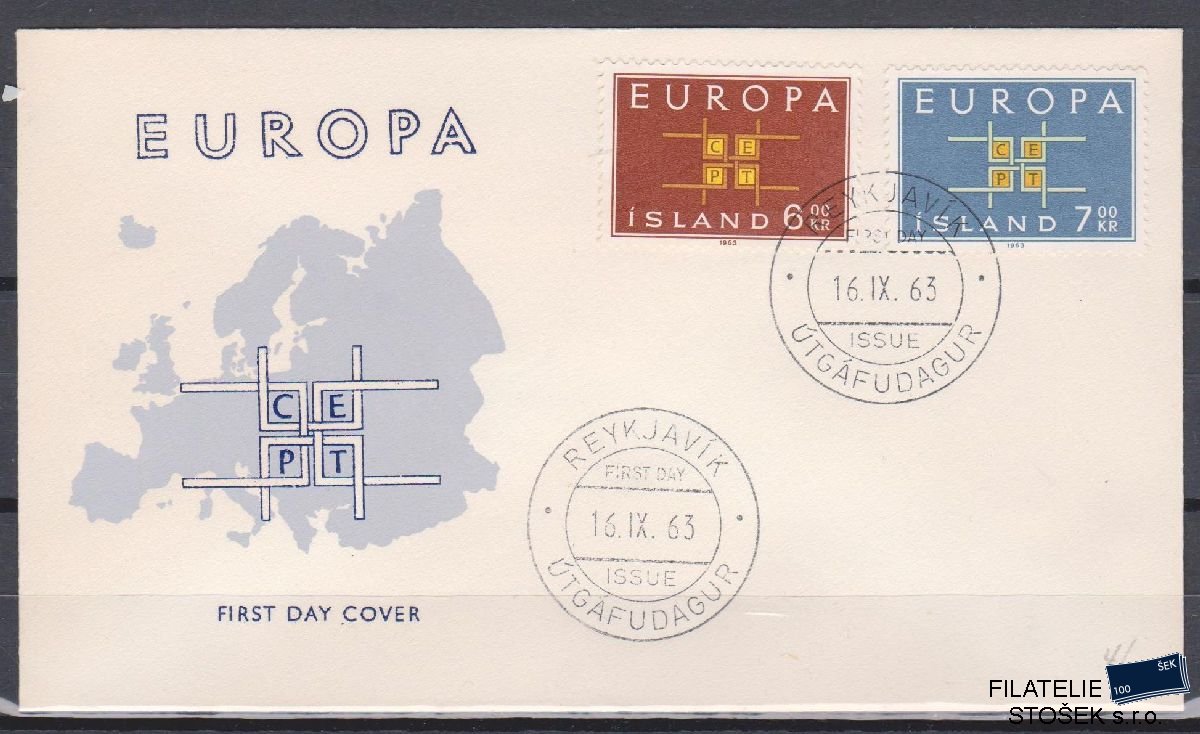 Island celistvosti Mi 373-74 FDC