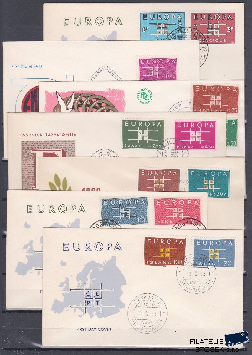 Europa Cept partie celistvostí 1963 - FDC