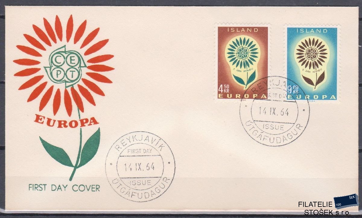 Island celistvosti Mi 385-86 FDC