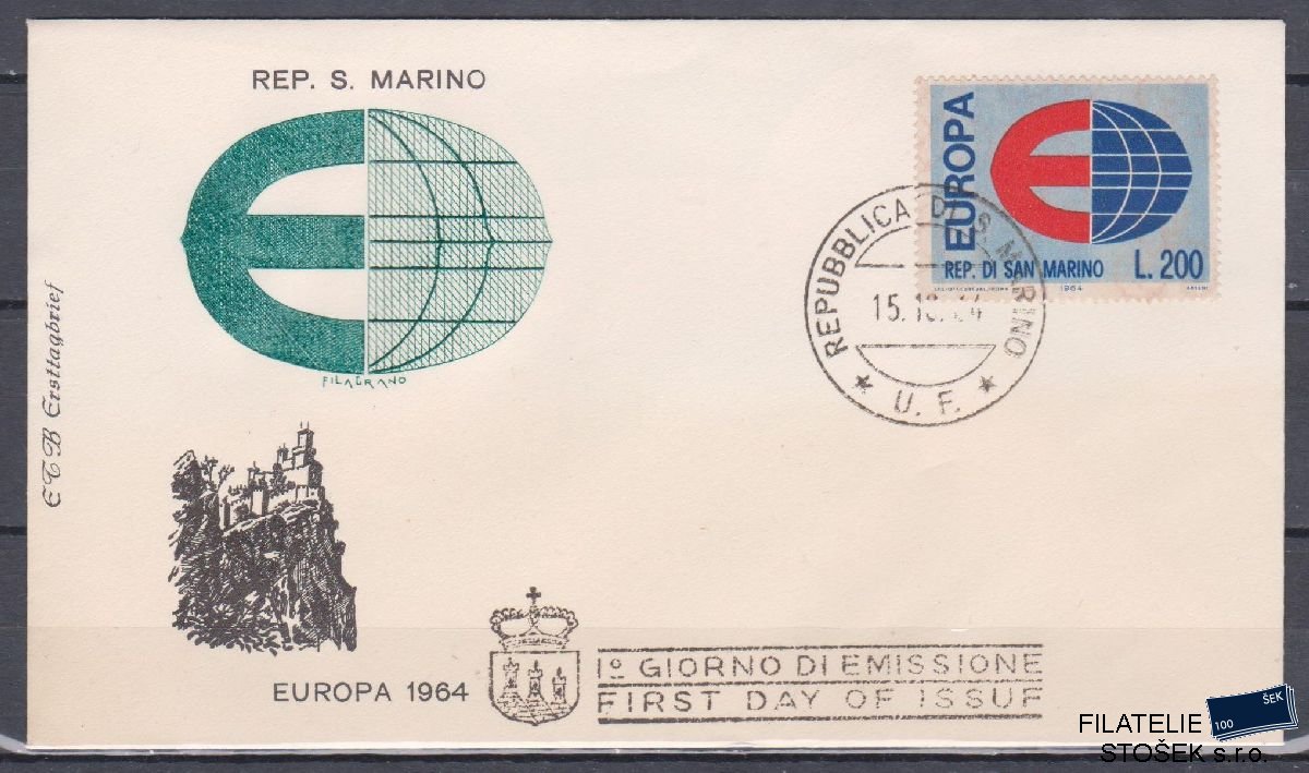 San Marino celistvosti Mi 826 FDC