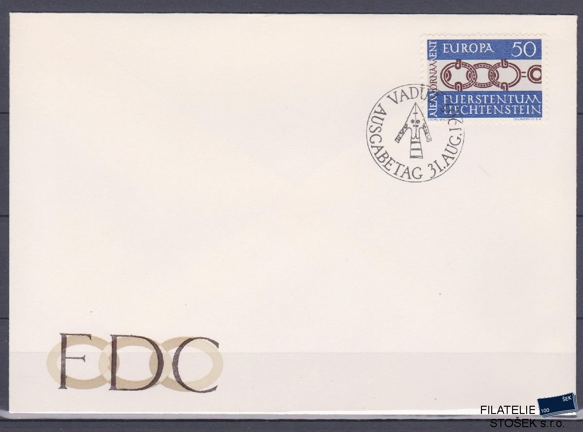 Liechtenstein celistvosti Mi 454 FDC