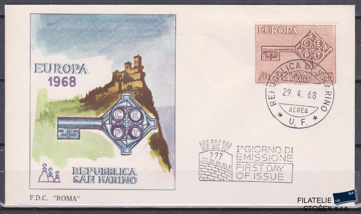 San Marino celisatvosti Mi 913 FDC