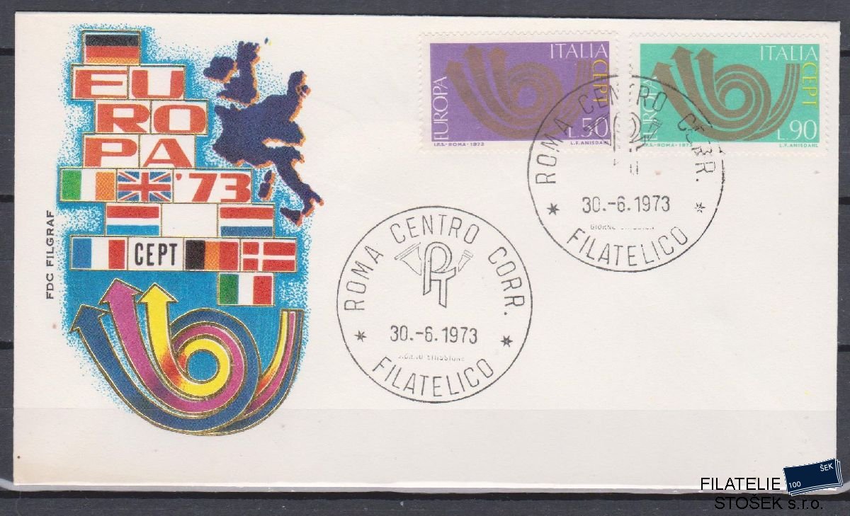 Itálie celistvosti Mi 1409-10 FDC