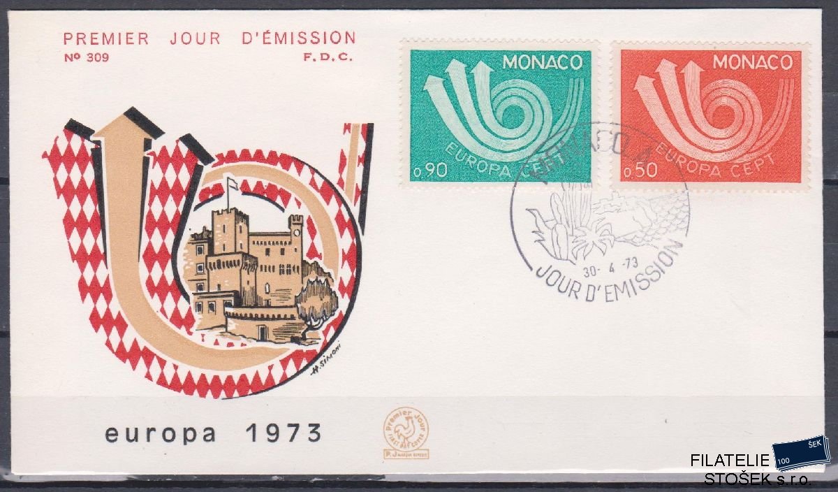 Monako celistvosti Mi 1073-74 FDC