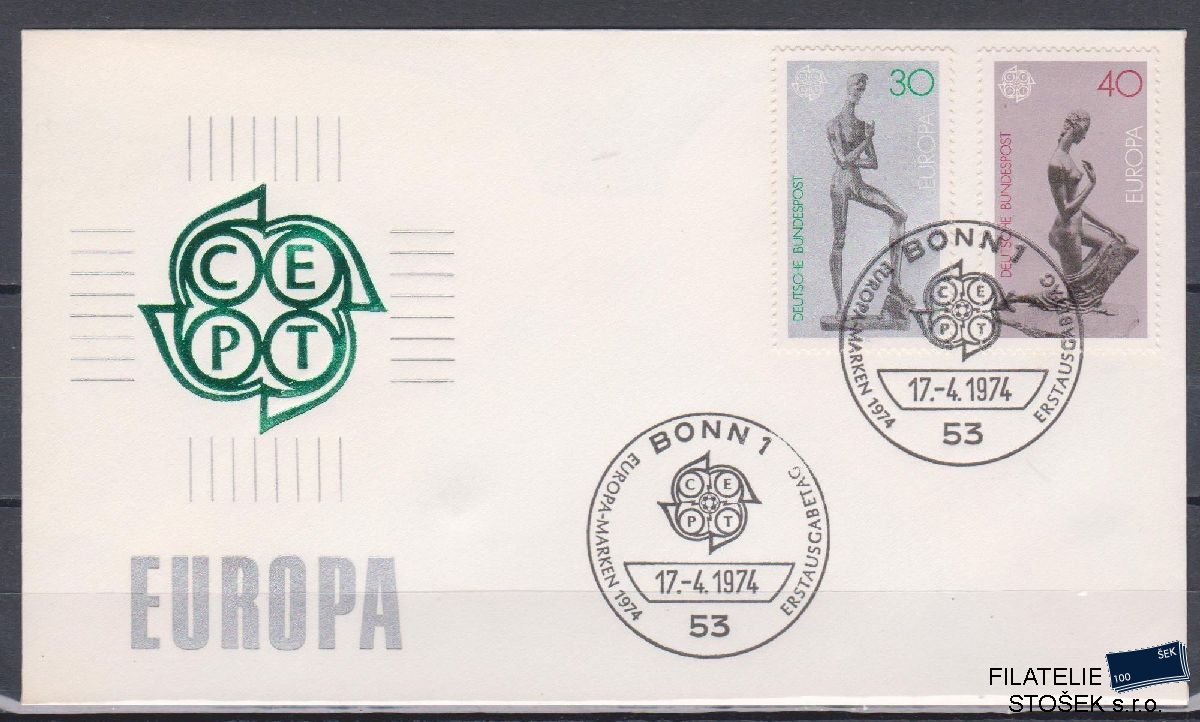 Německo celistvosti Mi 804-5 FDC