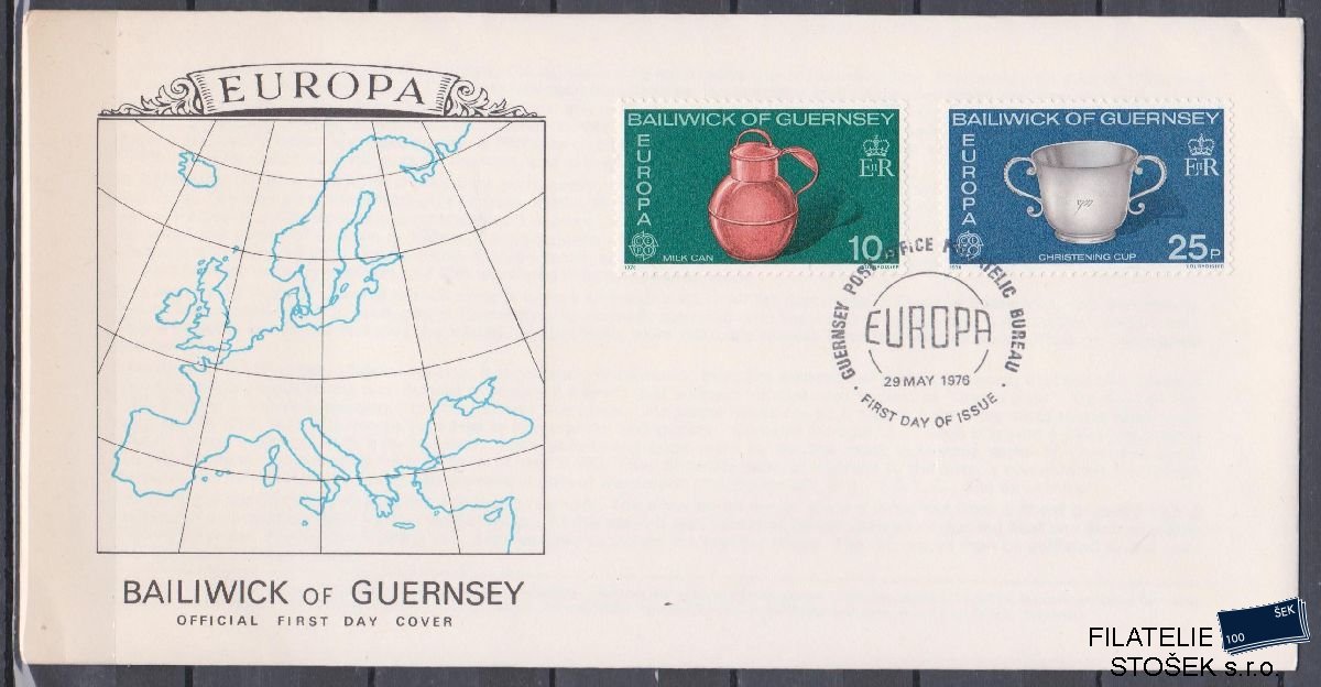 Guersney celistvosti Mi 133-34 FDC