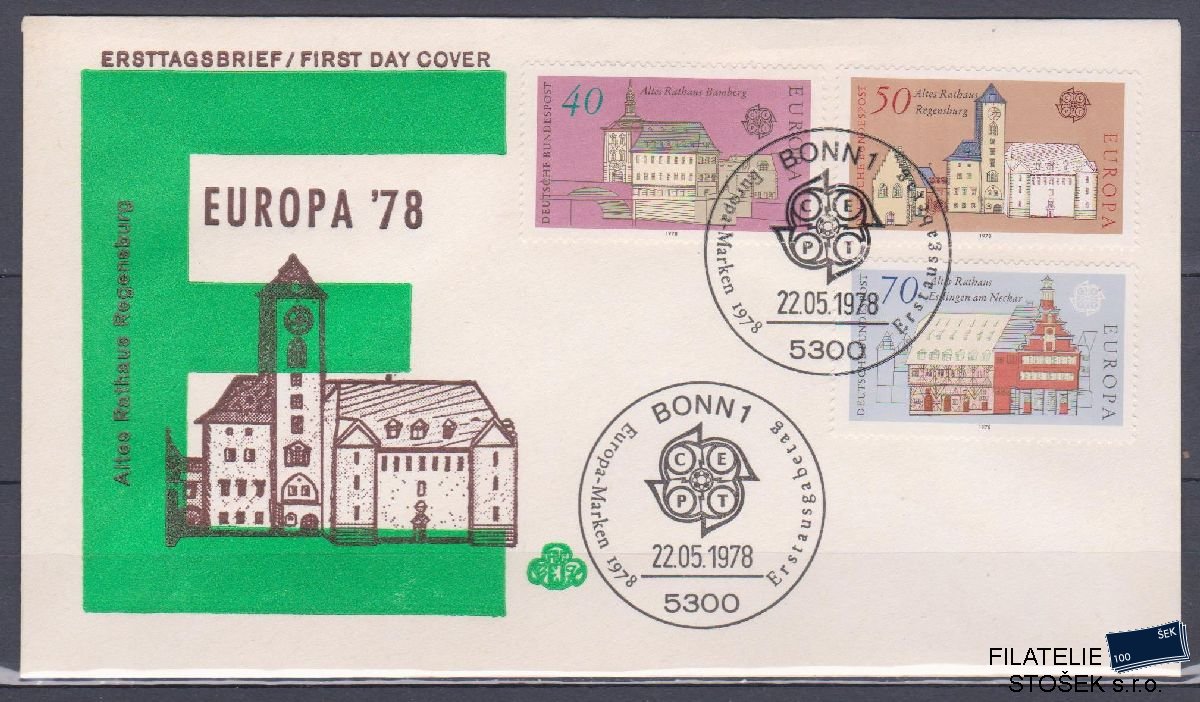 Německo celistvosti Mi 969-71 FDC