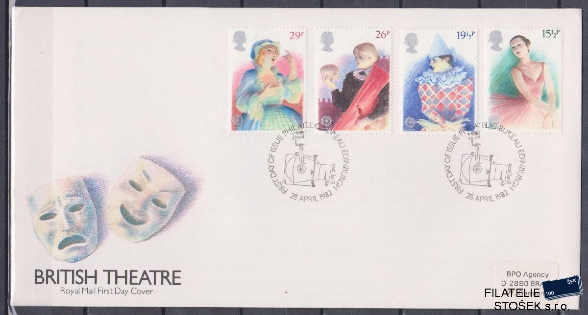 Anglie celistvosti Mi 914-17 FDC