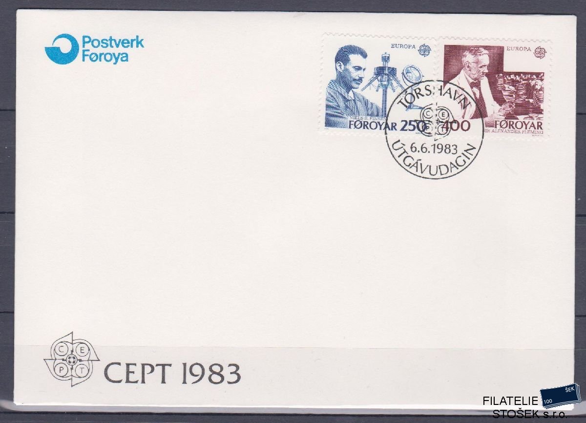 Faerské ostrovy celistvosti Mi 84-85 FDC