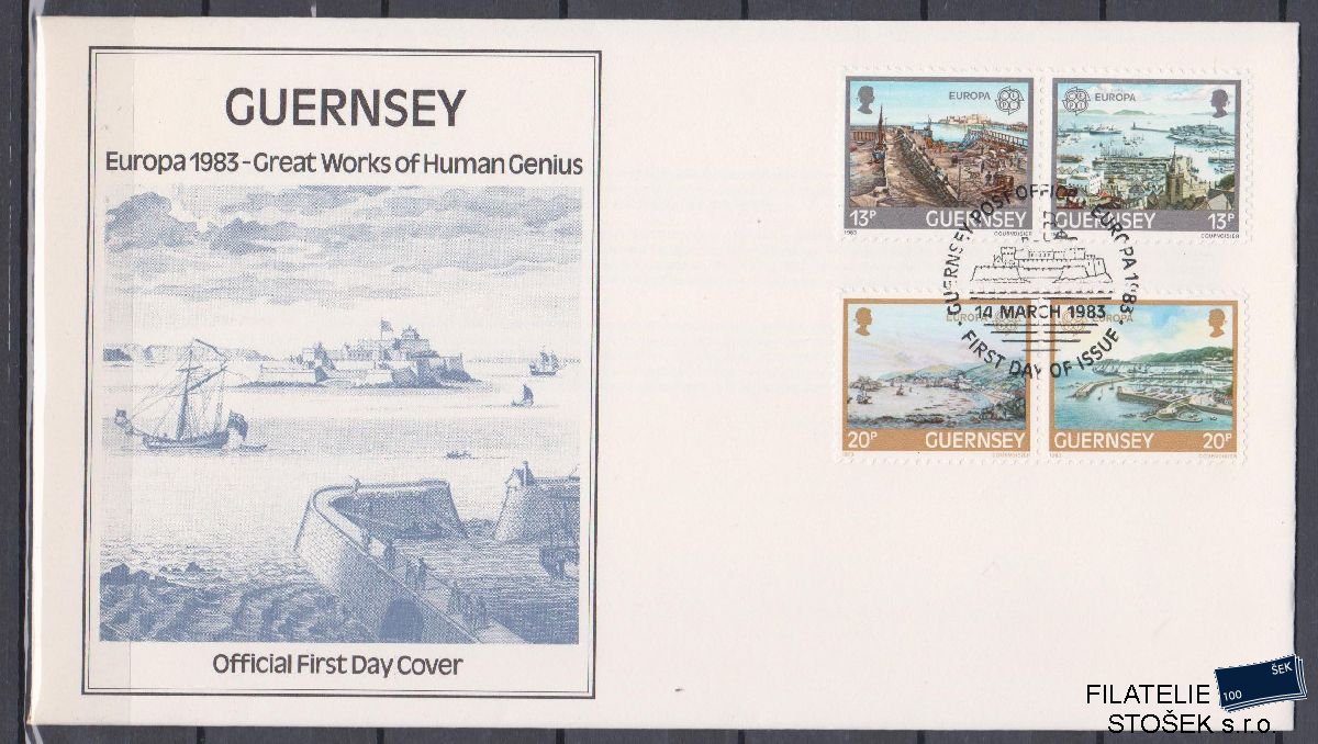 Guernsey celistvosti Mi 265-68 FDC