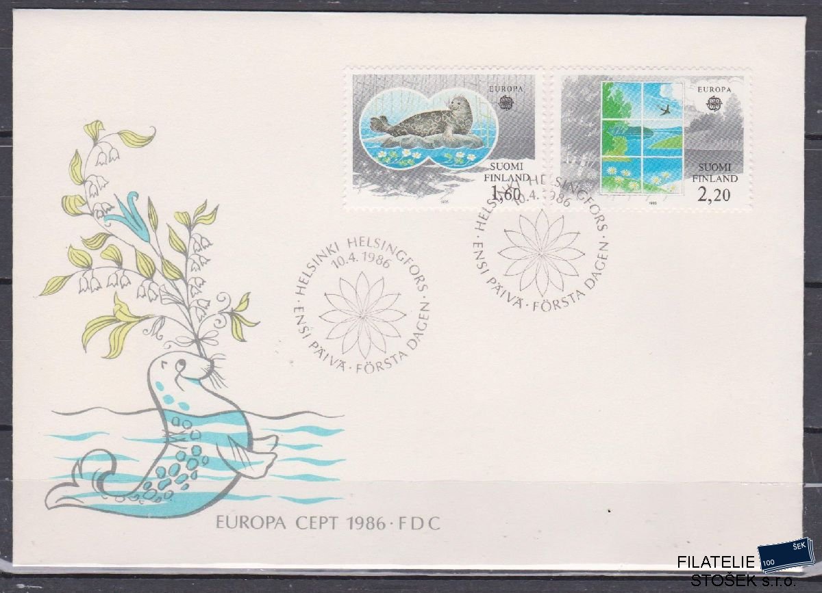 Finsko celistvosti Mi 985-86 FDC