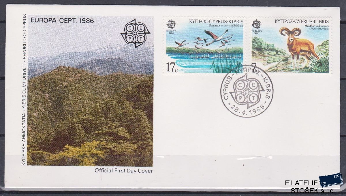 Kypr celistvosti Mi 655-56 FDC