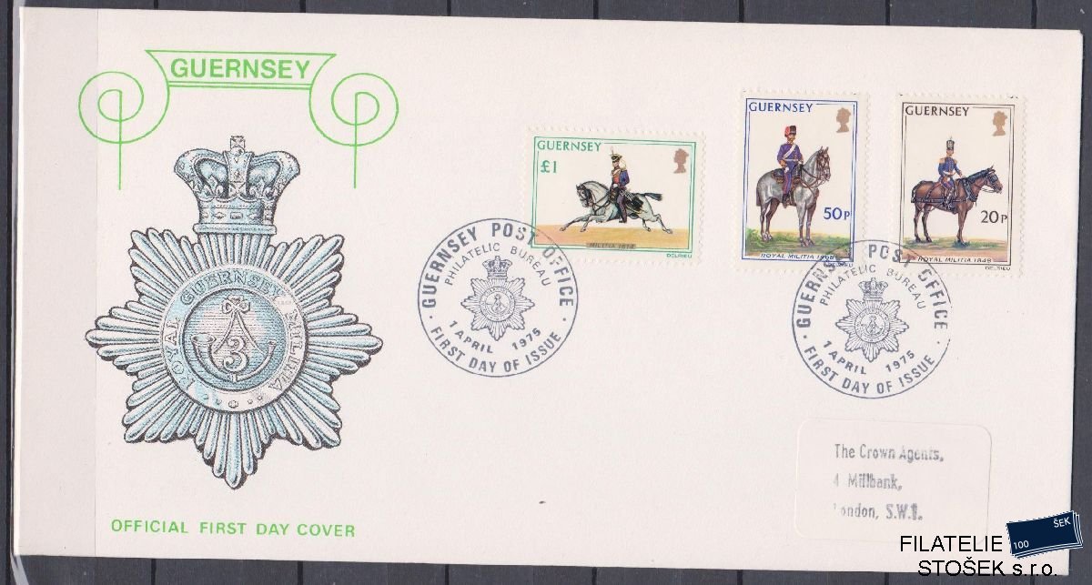 Guernsey celistvosti Mi 118-20 FDC