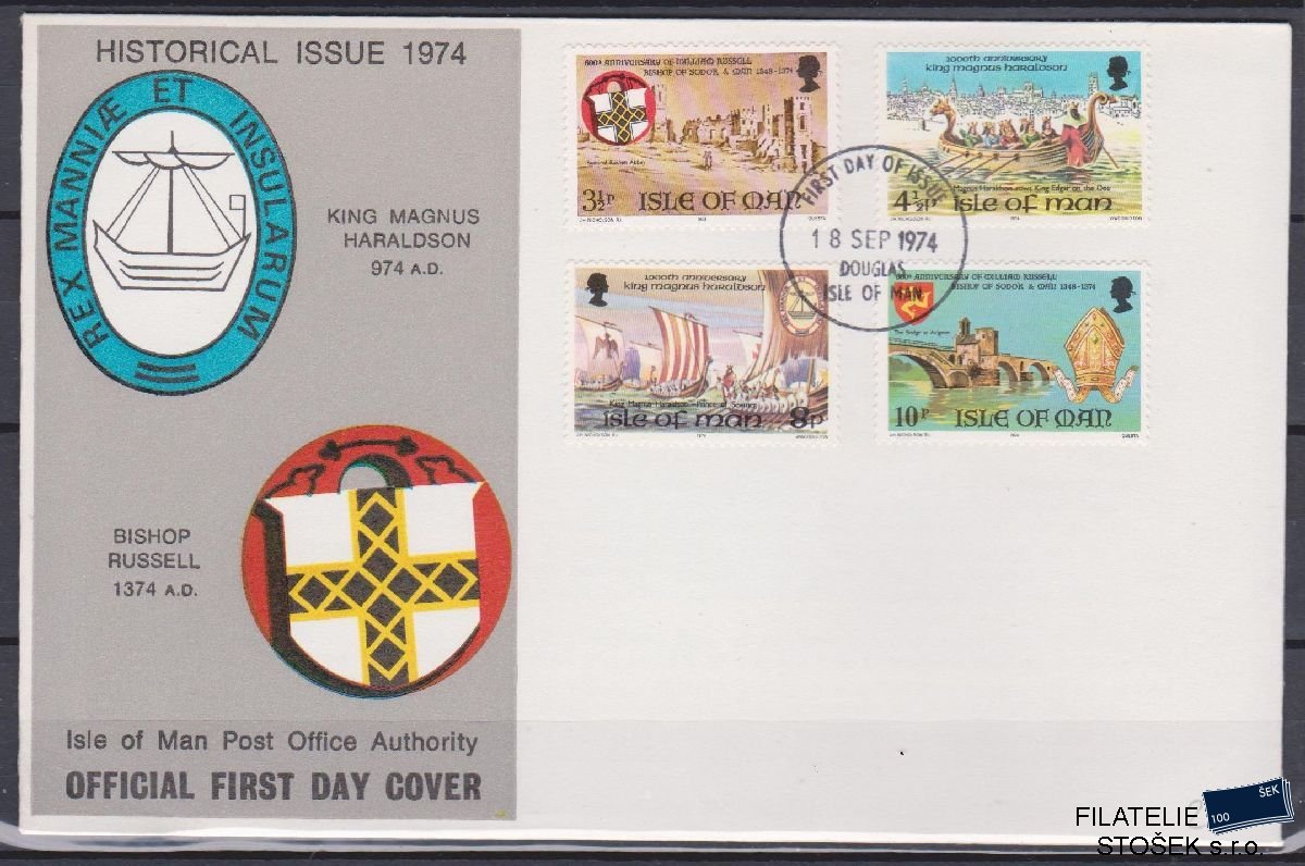 Isle of Man celistvosti Mi 44-47 FDC