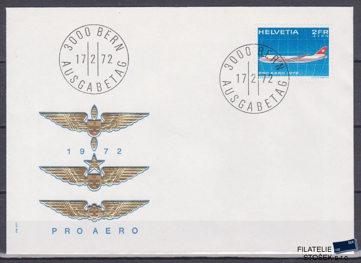 Švýcarsko celistvosti Mi 968 FDC