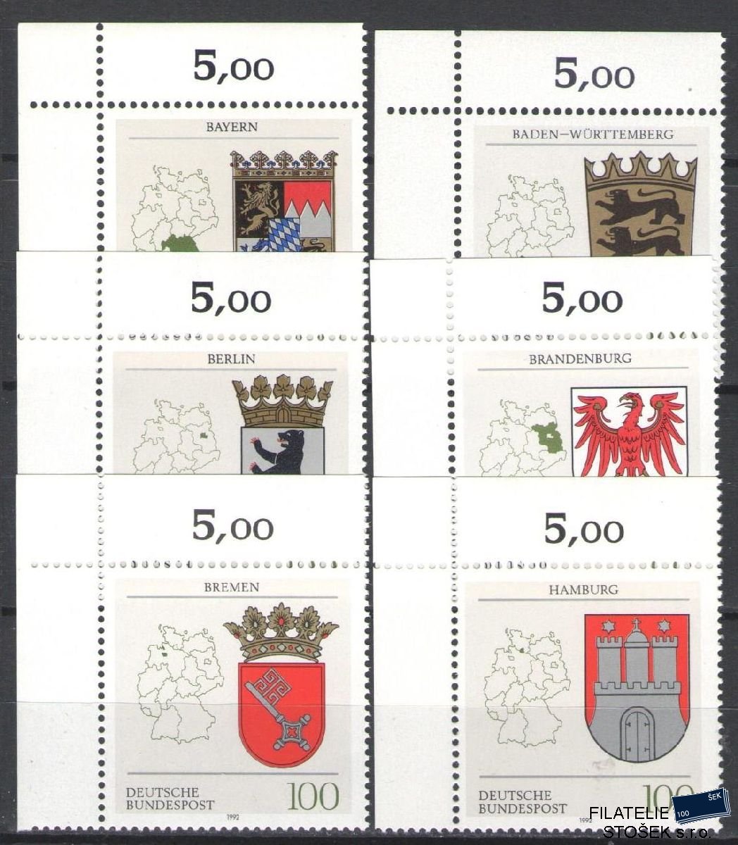 Bundes známky Mi 1586-91