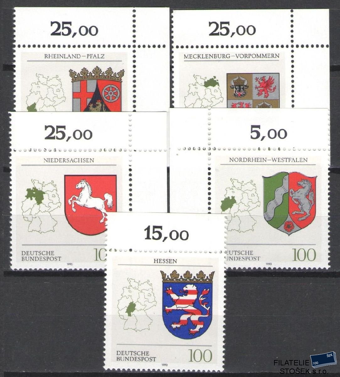 Bundes známky Mi 1660-64