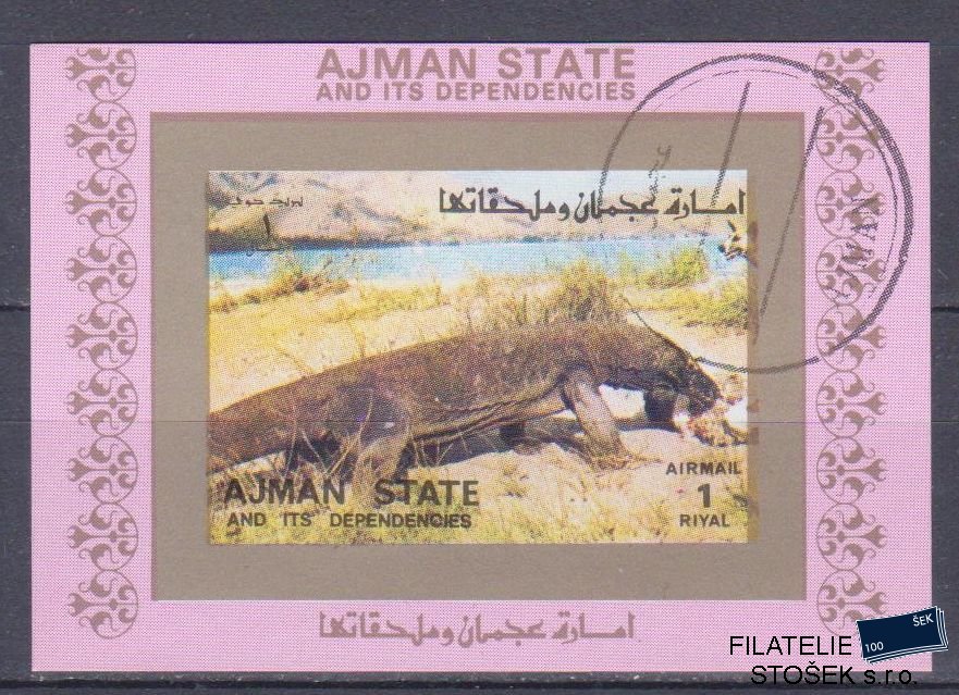 Ajman známky - Fauna - Blok