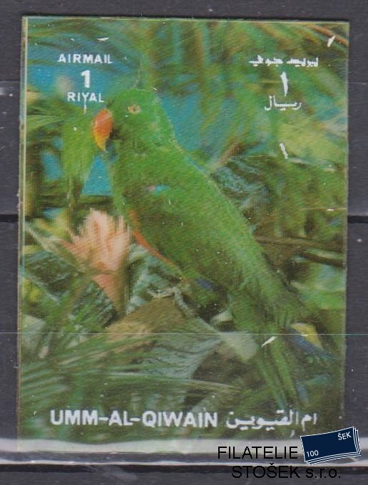 Umm al Qiwan známky - 3D - Ptáci