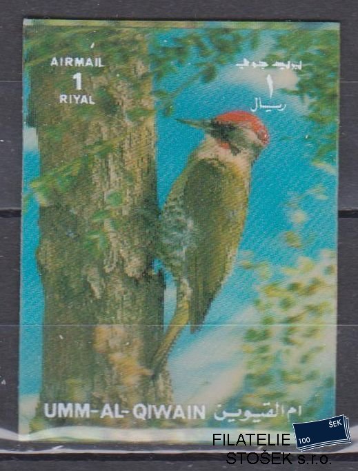 Umm al Qiwan známky - 3D - Ptáci