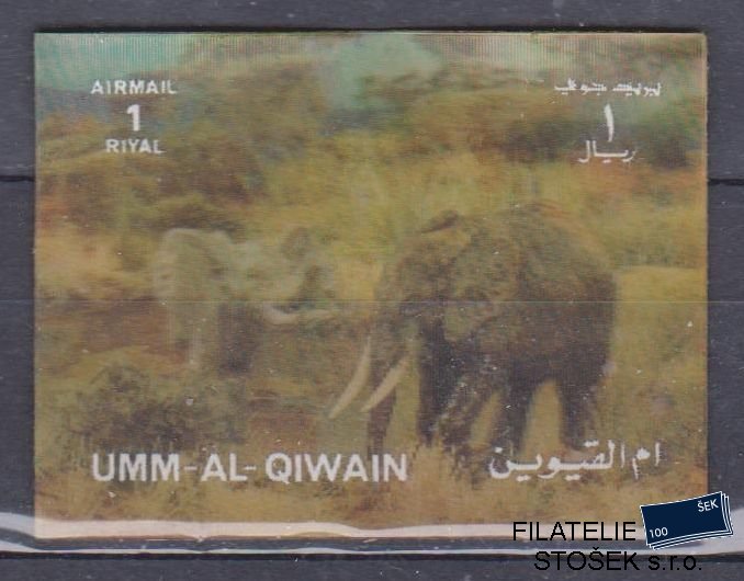 Umm al Qiwan známky - 3D - Fauna