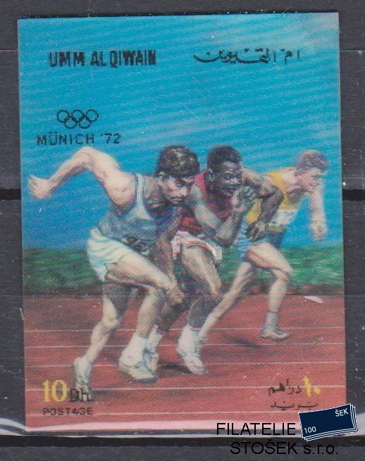 Umm al Qiwan známky - 3D - Sport