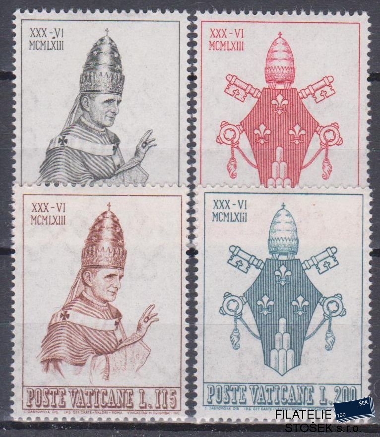 Vatikán známky Mi 432-35