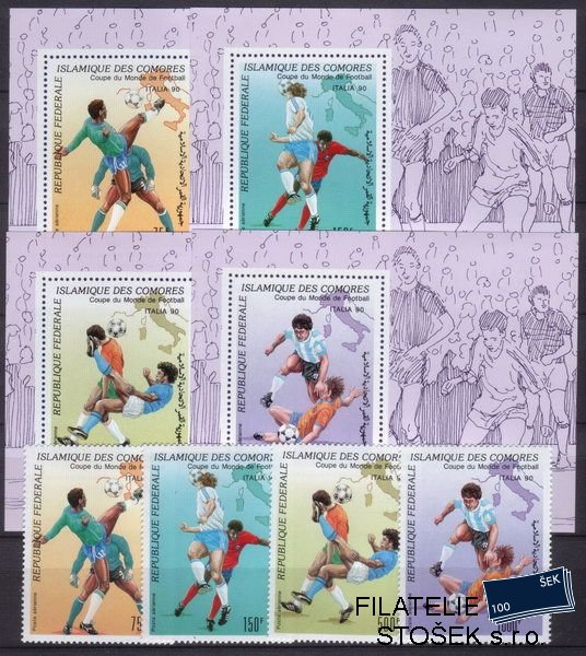 Comores (etat) Mi 0935-8+Bl.