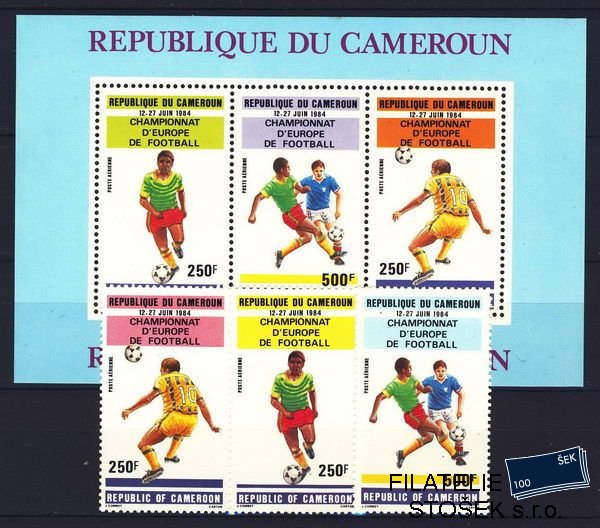 Cameroun známky Mi 1040-2 + Bl. 23