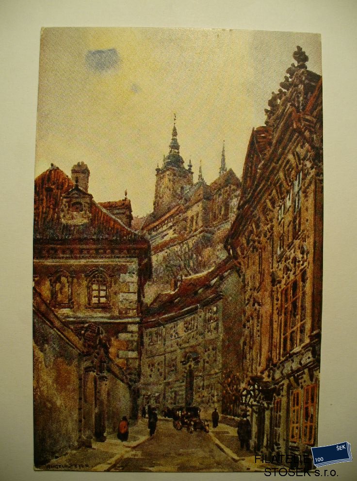 Praha Valdštýnská ulice  - pohledy