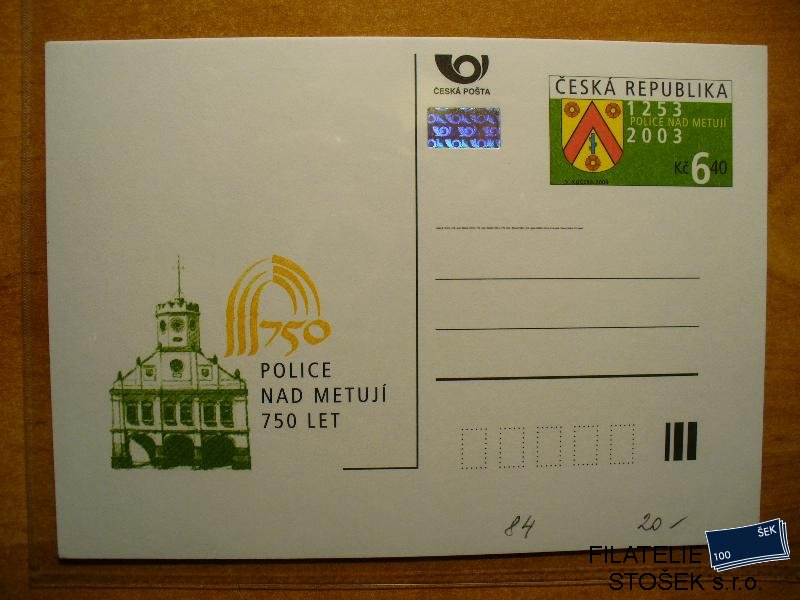 ČR dopisnice CDV 84