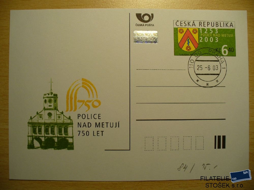 ČR dopisnice CDV 84