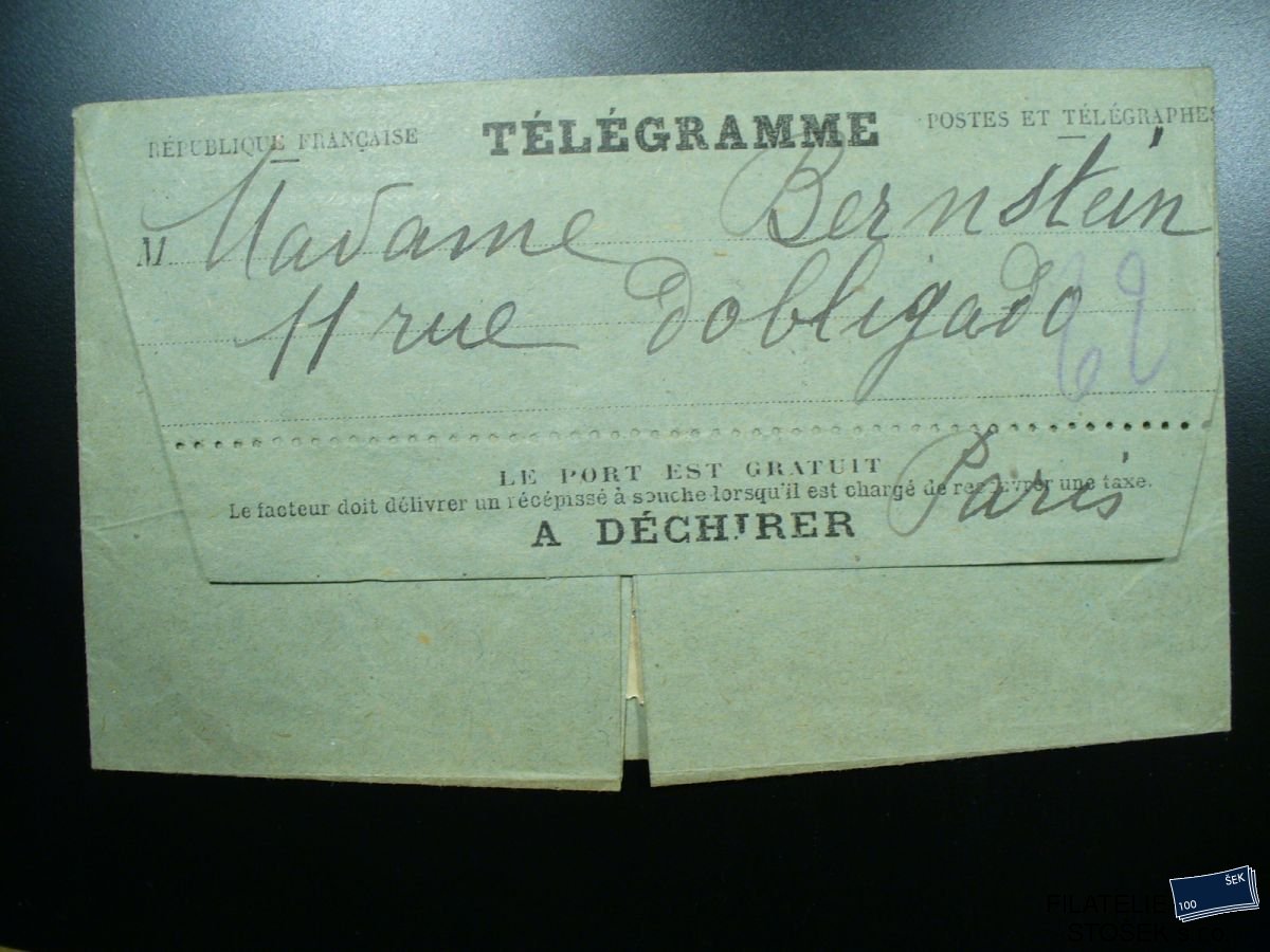 Francie celistvosti - Telegram - Paris