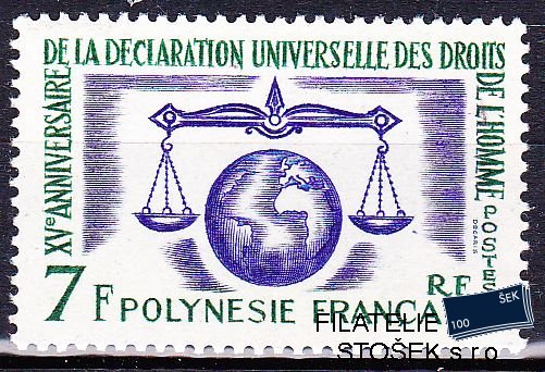 Polynesie známky 1963 Droits de l´homme