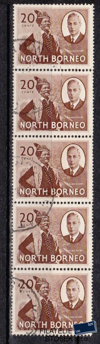 North Borneo známky Mi 285 5 páska