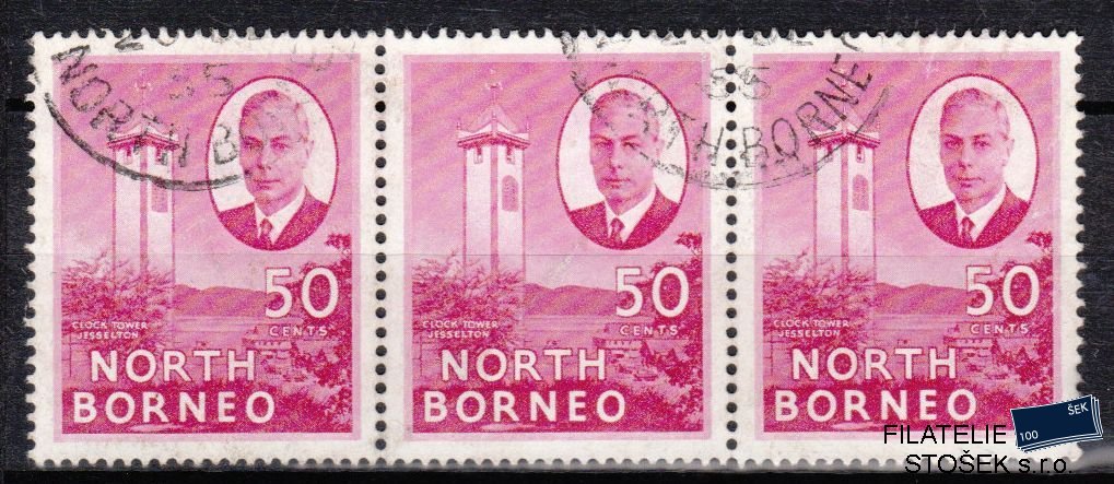 North Borneo známky Mi 287 3 páska