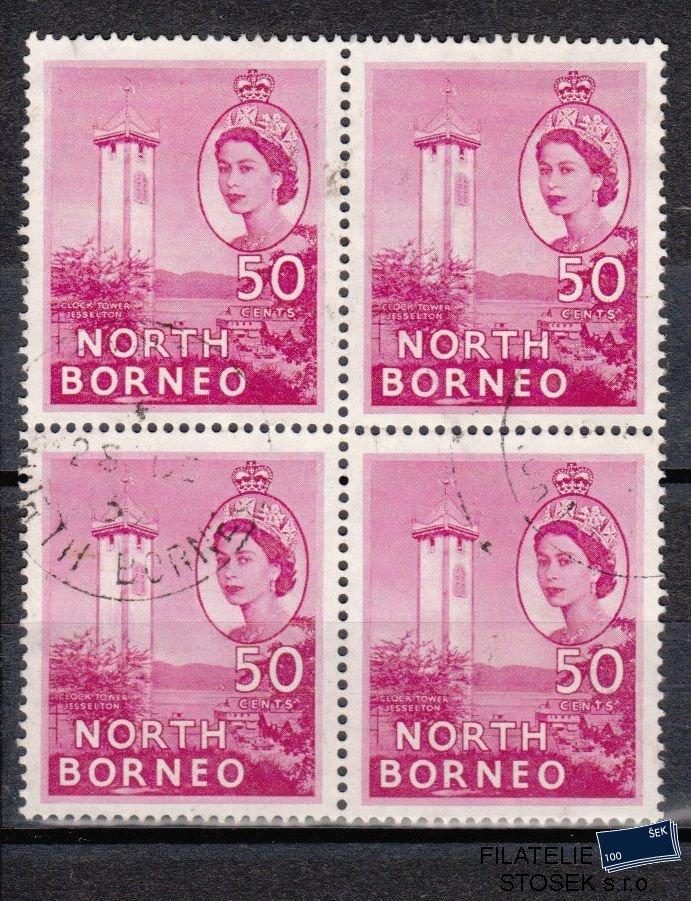 North Borneo známky Mi 304 4 Blok