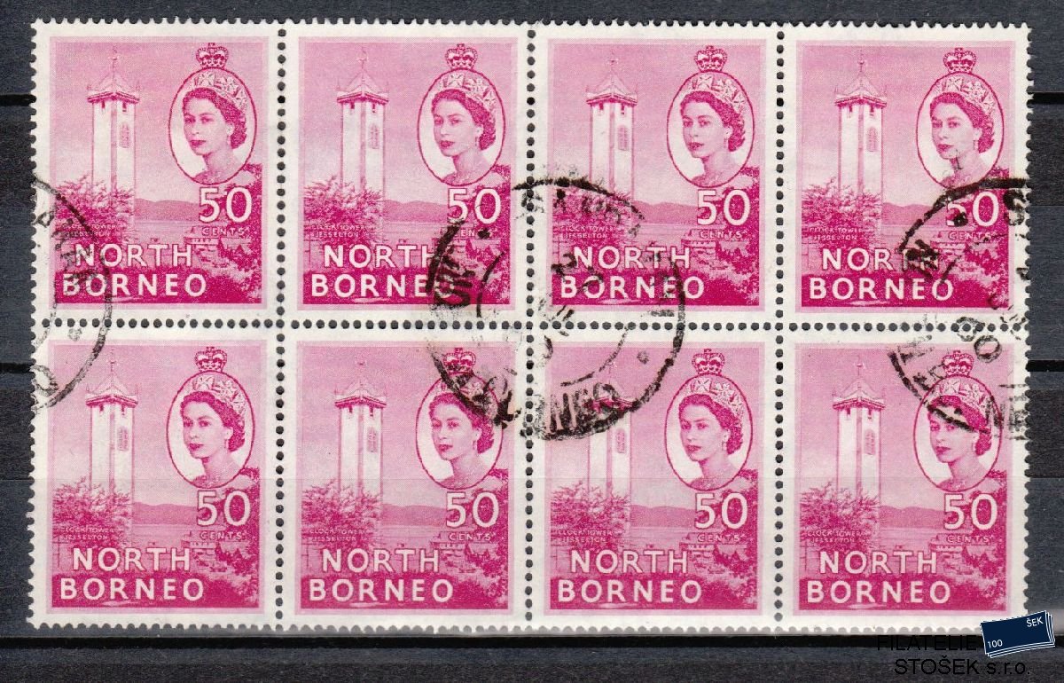 North Borneo známky Mi 304 8Blok