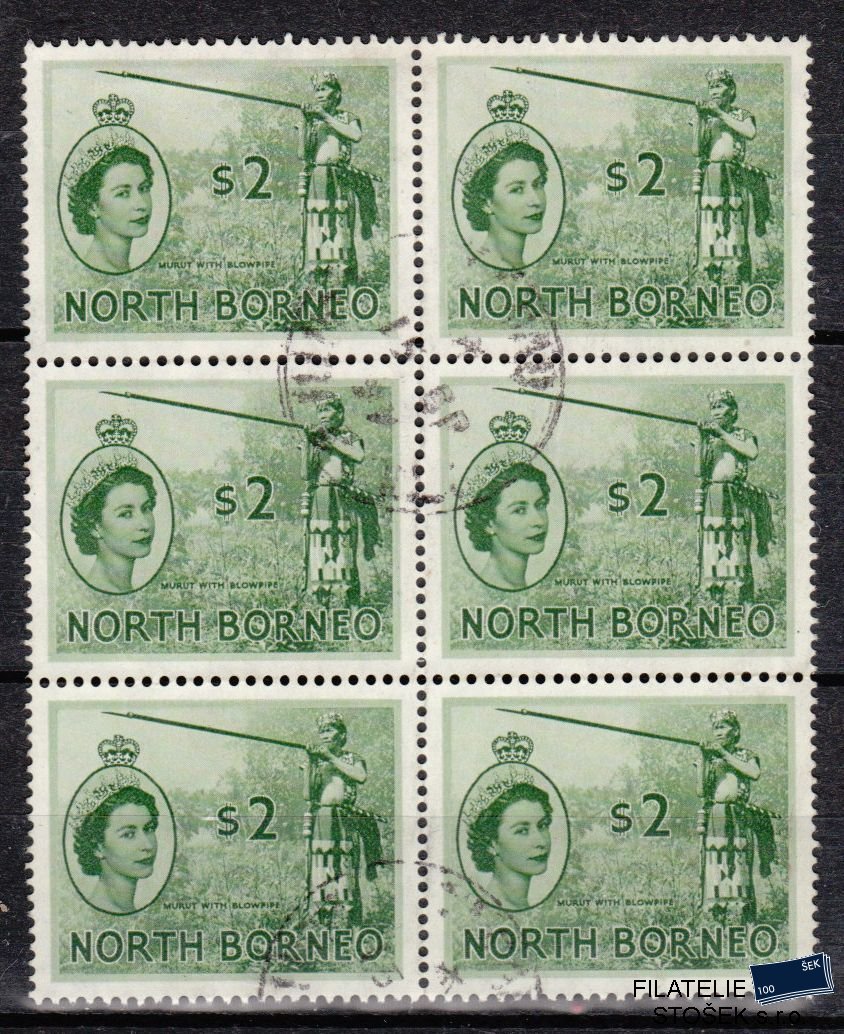 North Borneo známky Mi 306 6 Blok