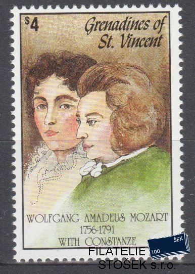 St.Vincent-Grenadines známky Mi 965 - Mozart