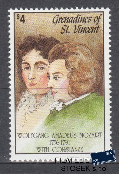 St.Vincent-Grenadines známky Mi 965 - Mozart