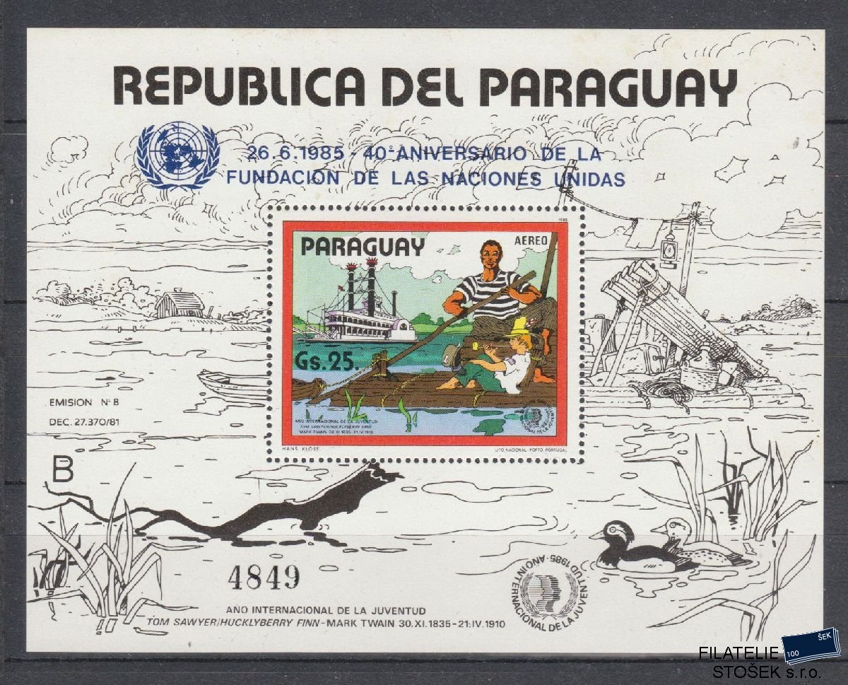 Paraguay známky Mi Blok 418