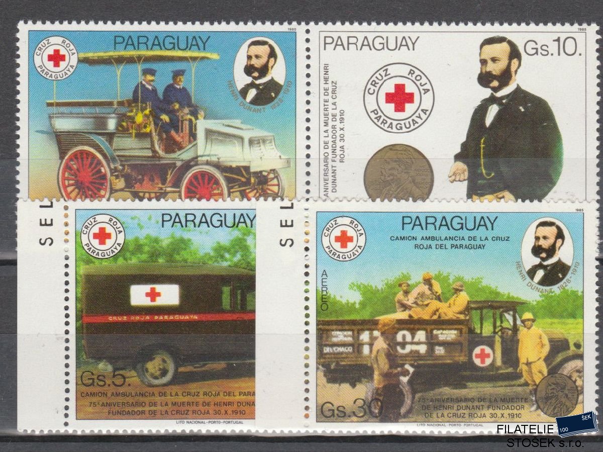 Paraguay známky Mi 3895-97 - Auta