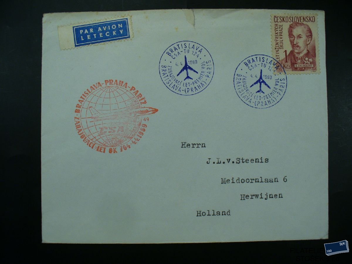 ČSSR celistvosti - Bratislava - Praha - Paris - 1969