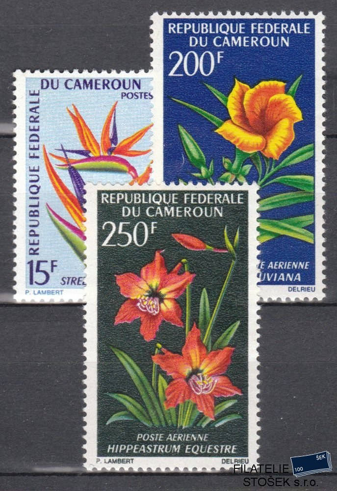 Kamerun známky Mi 515-17 - Kytky