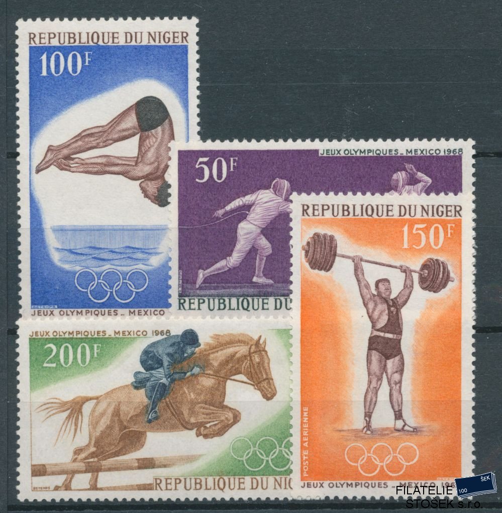 Niger známky Mi 189-92