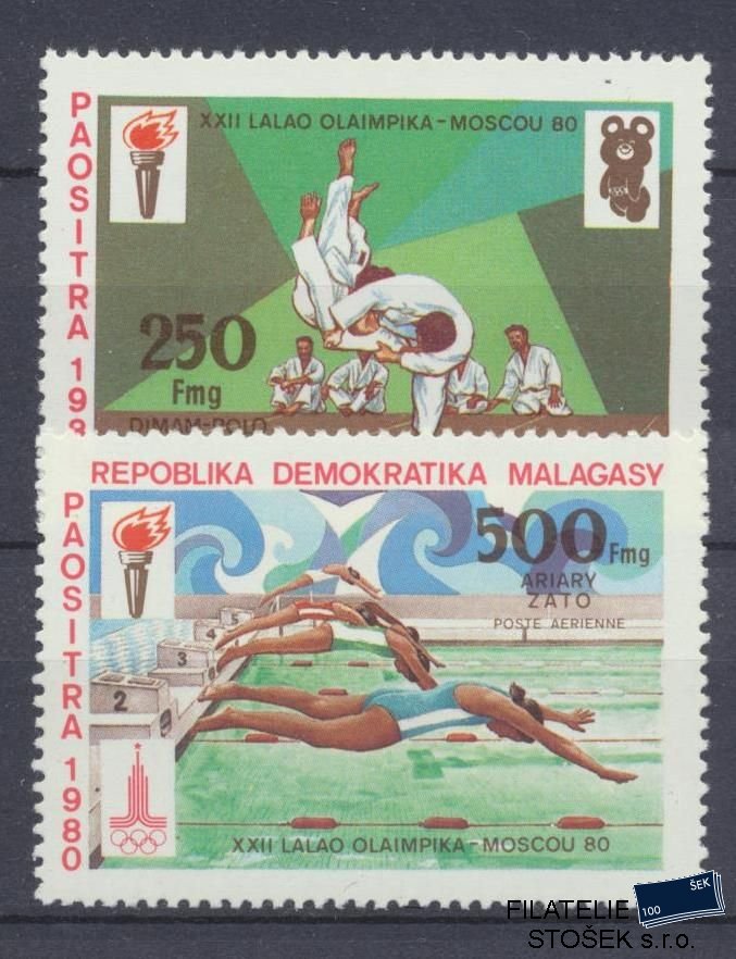 Madagaskar známky Mi 865-66 NK - Pouze letecké