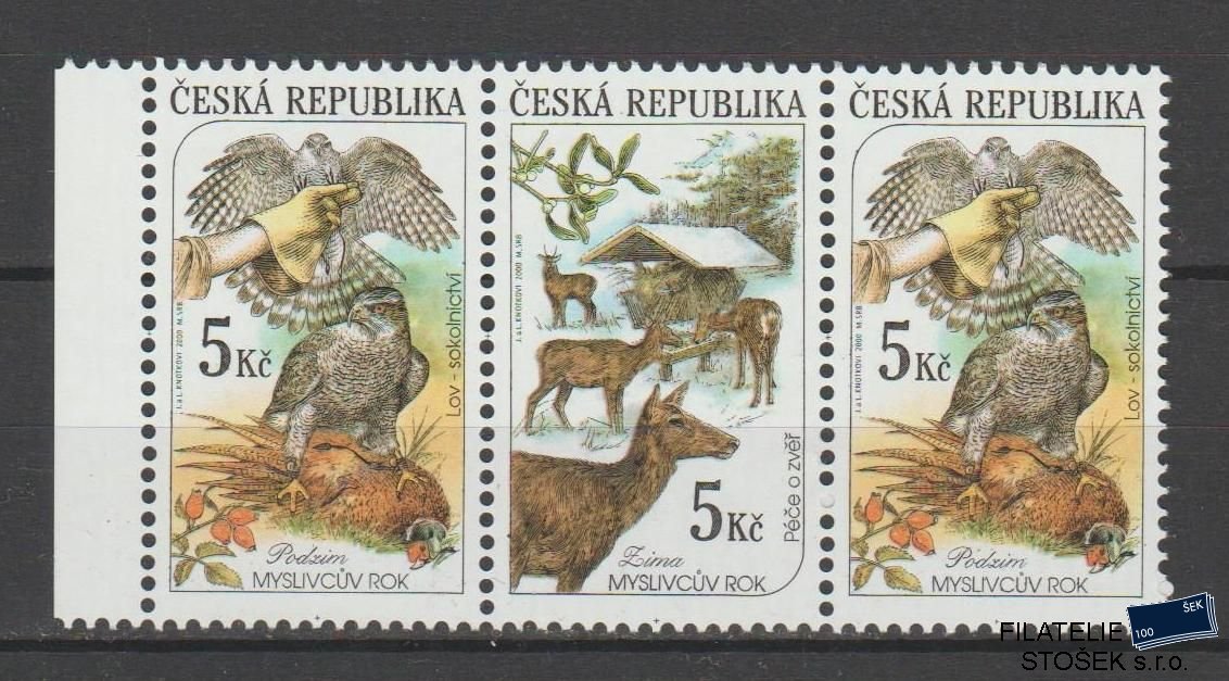 Česká republika známky 273-274 3 Páska