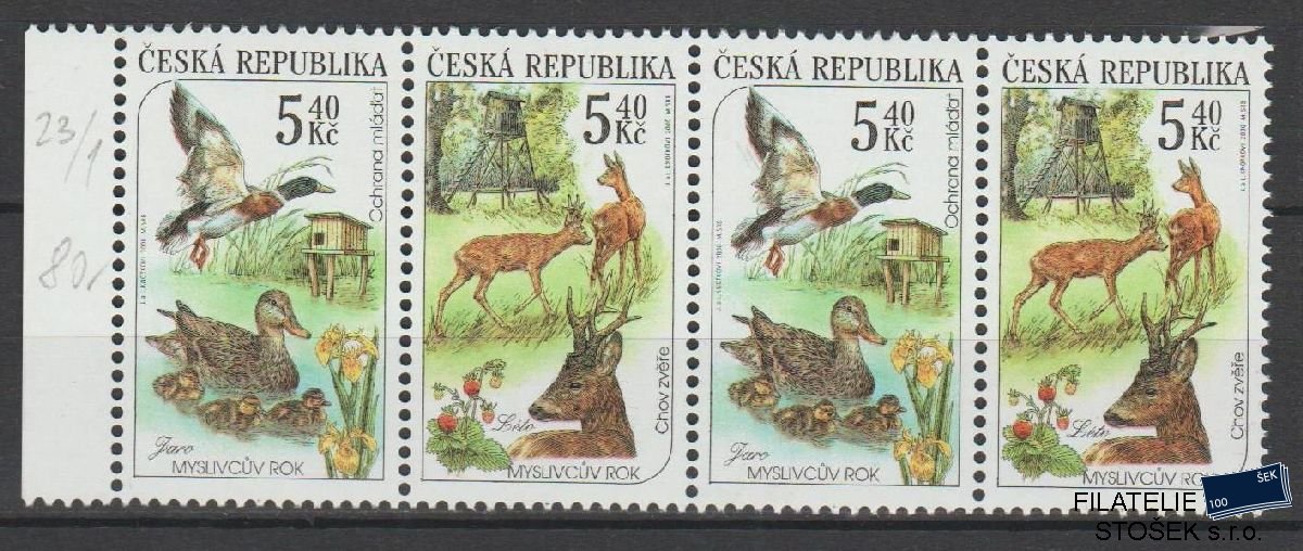 Česká republika známky 271-272 4 Páska DV 23/1